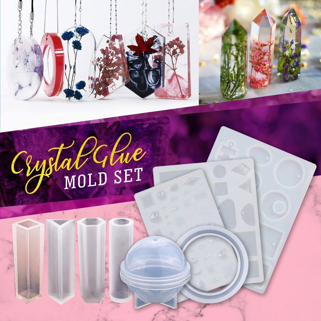 DIY Crystal Glue Jewelry Mold 229 Pcs Set