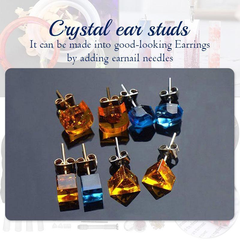 DIY Crystal Glue Jewelry Mold 229 Pcs Set