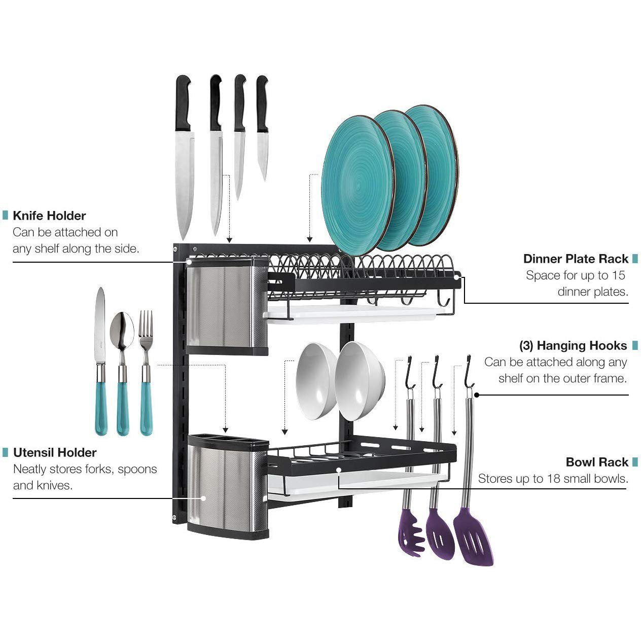 Multi-Tier Stainless Steel Storage Rack