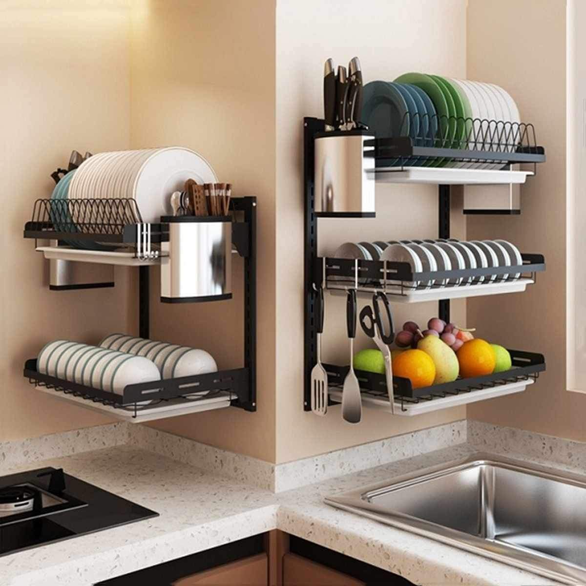 Multi-Tier Stainless Steel Storage Rack