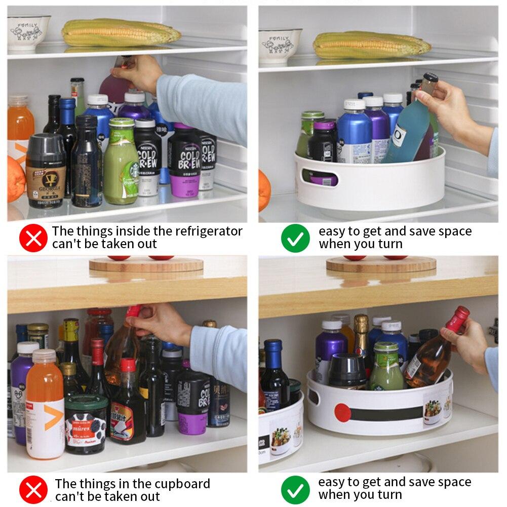 Multi-Function Anti-Skid Rotary Storage Tray