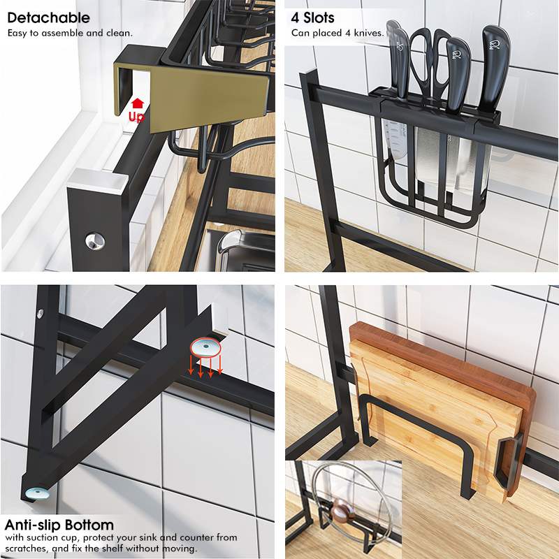 GERMAN CRAFT STAINLESS STEEL PAINT KITCHEN DRAINAGE RACK