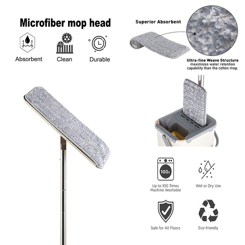 4 in 1 Multi-functional Hands-free Mop