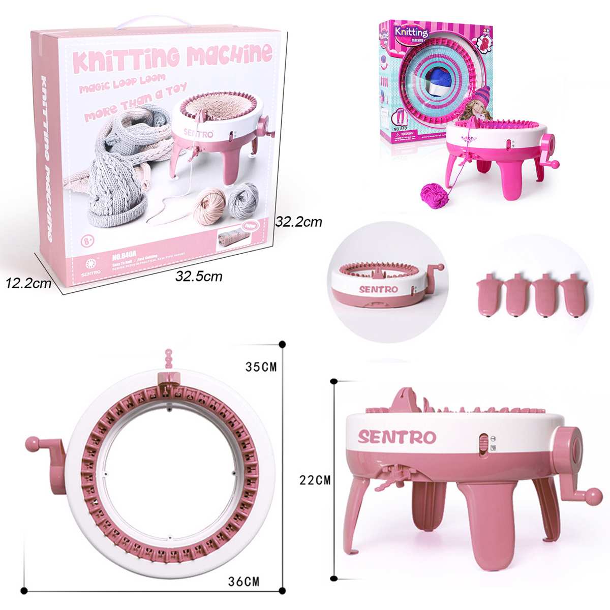 DIY Kid 22/40 Needles Knitted Machine