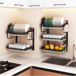 Multi-Tier Stainless Steel Storage Rack