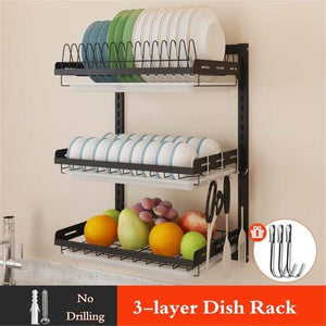 Multi-Tier Stainless Steel Storage Rack