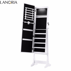 Jewelry Armoire Organizer with Full Mirror